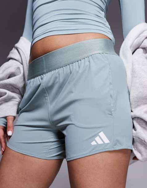 adidas Training Flex pacer shorts in sage - view 1