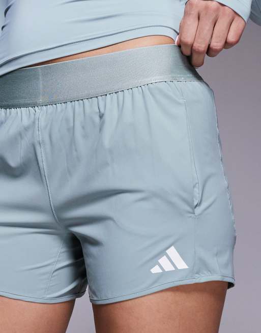 adidas Training Flex pacer shorts in sage, 5 of 5