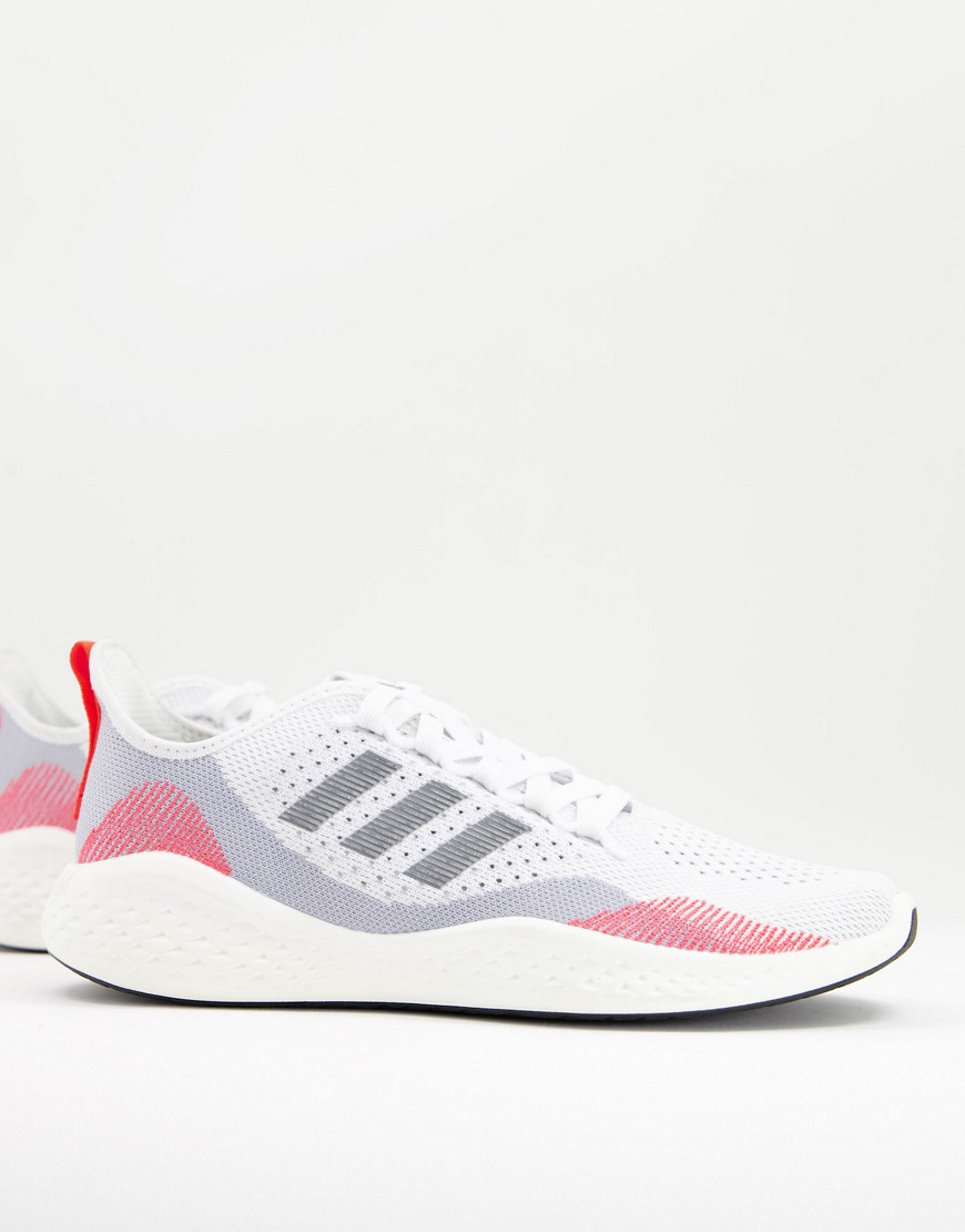 Adidas Training Fluidflow 2.0 trainers in white and silver