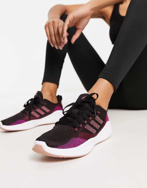 adidas – Training – Fluidflow 2.0 – Vinröda träningsskor
