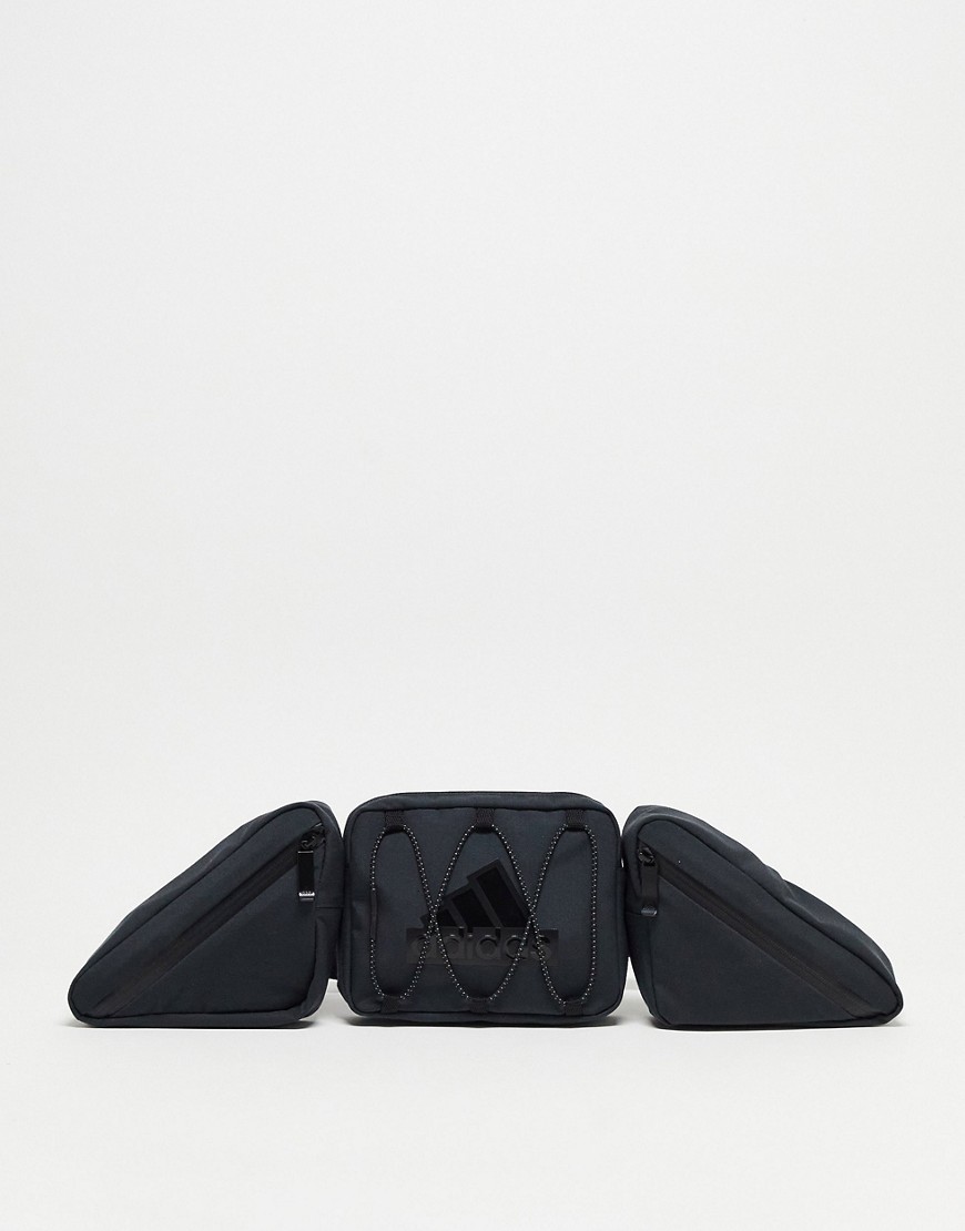 adidas Training Future Lounge cross body bag in black