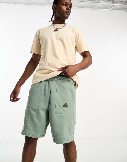 adidas Training Future Of Tech City Escape shorts in green