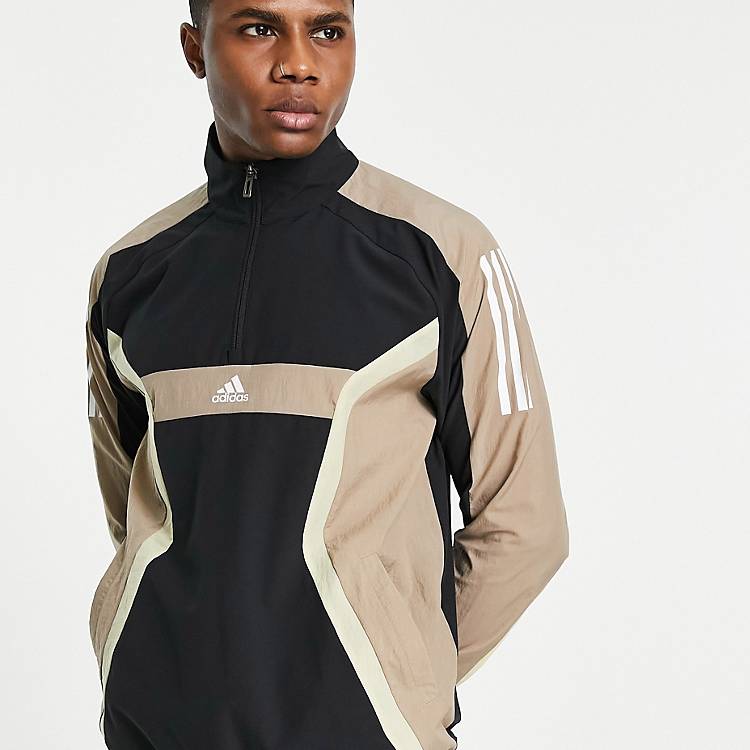 Giacca sportiva nera con zip Adidas Training Asos Uomo Sport & Swimwear Abbigliamento sportivo Giacche sportive 
