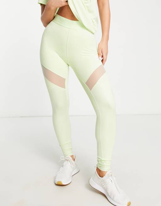 Weiße Leggings mit Mesh-Details von Forever 21 