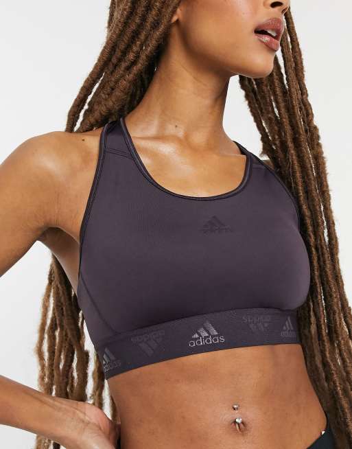 adidas Training - Glam - Brassière de sport maintien moyen - Violet