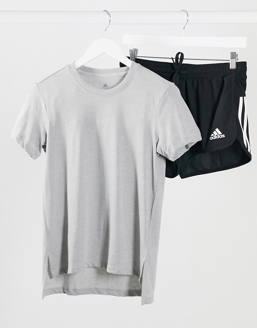 adidas Training go to t-shirt grey