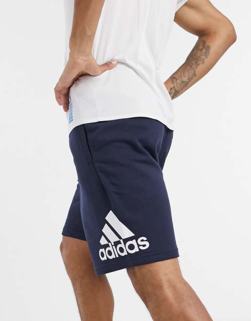 adidas – Training – Granatowe szorty z logo, 2 z 4
