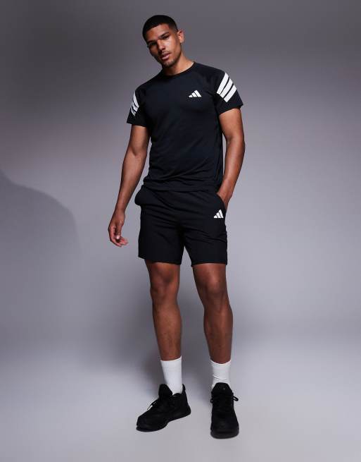 adidas Training – Gym+ – Shorts in Schwarz mit den 3 Streifen, 5 von 5