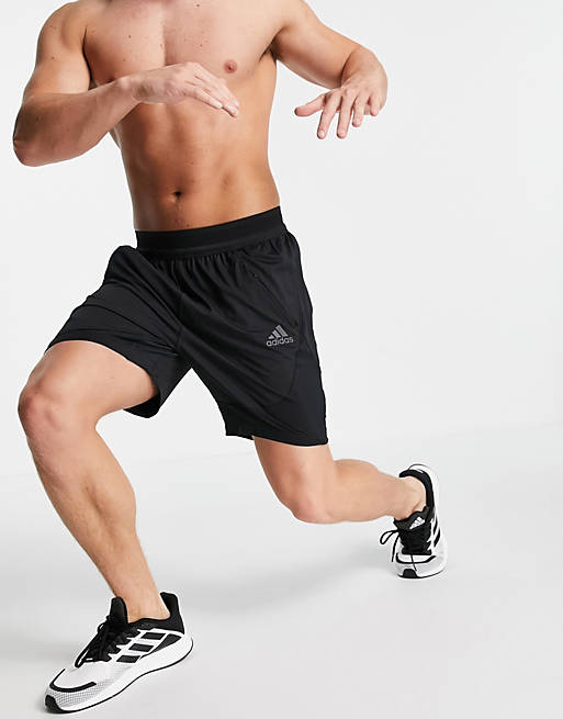 Men adidas Training Heatready shorts in black 