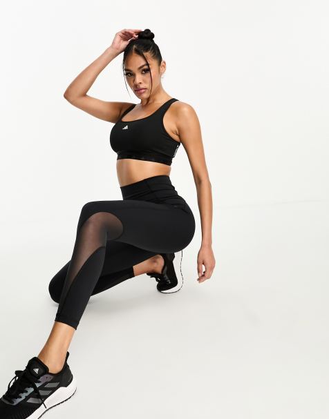 adidas Training knit leggings in black