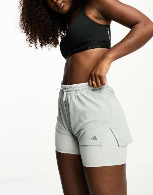 adidas Training - High Intensity - Sølvfarvede shorts