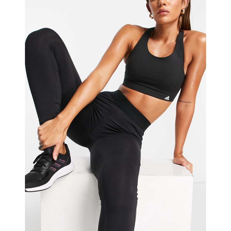 adidas Training high-support Ultimate sports bra in black