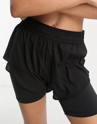 adidas Training HIIT Heat Ready 2 in 1 shorts in black - ASOS Price Checker