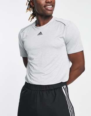 adidas Training HIIT short sleeve t-shirt in grey  - ASOS Price Checker