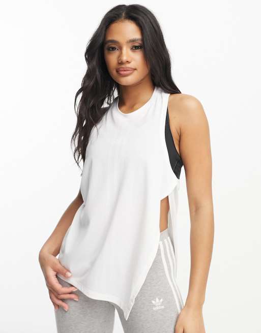 Adidas open back store tank