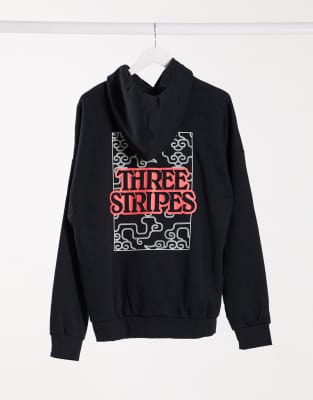 adidas logo print hoodie