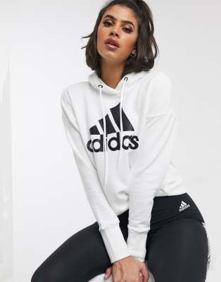 large logo adidas hoodie