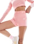 [adidas performance] adidas Training Hyperglam 3 inch shorts in pink M PINK