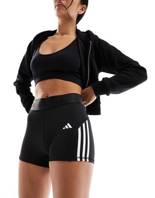 adidas Training Hyperglam 3 inch tight shorts in black - ASOS Price Checker