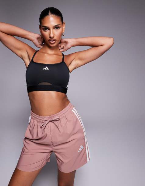 adidas Training Hyperglam bralet in black - view 1