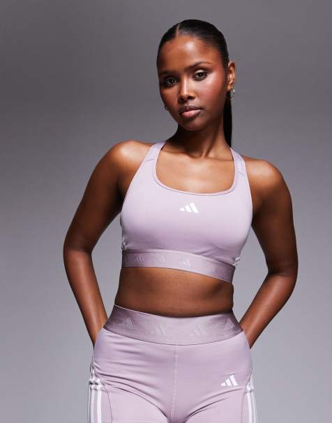 adidas Training - Hyperglam - Brassière de sport maintien intermédiaire - Violet - view 1