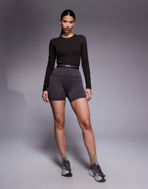 adidas Training – Hyperglam – Brązowy top z długimi rękawami, 3 z 4