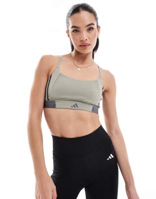 adidas Training - Hyperglam - Bustier in Grün