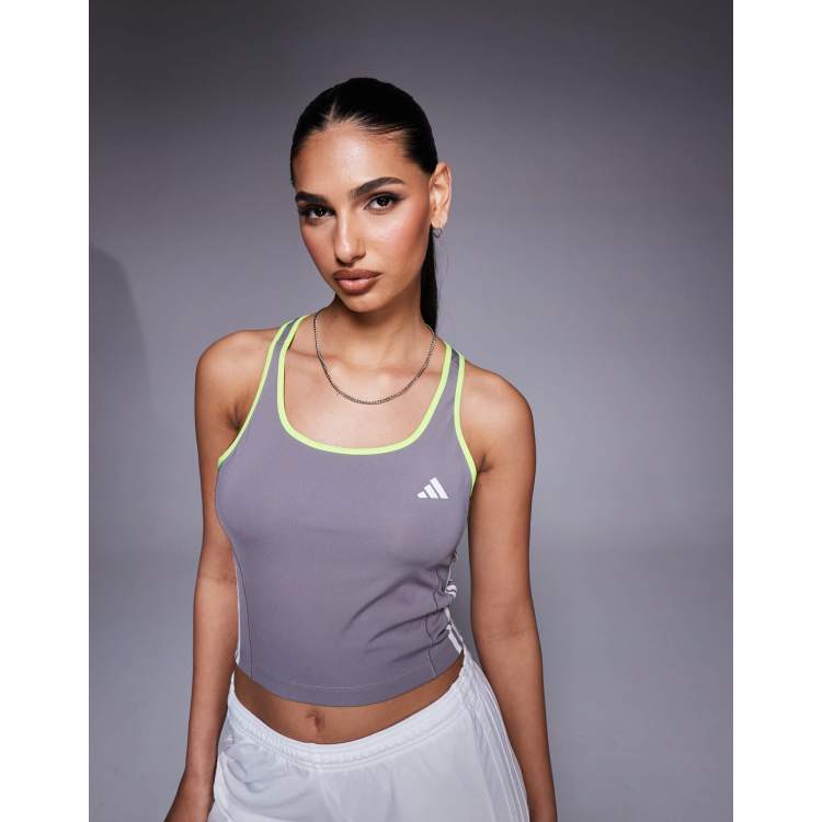 売れ筋商品|||アディダス Tシャツ レディース トップス HYPERGLAM COLOR POP - Top - taupe oxide/white/lucid lemon 208383763-1-