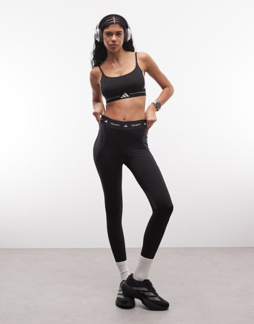 adidas Training – Hyperglam – Czarny biustonosz sportowy o lekkim wsparciu, 2 z 4