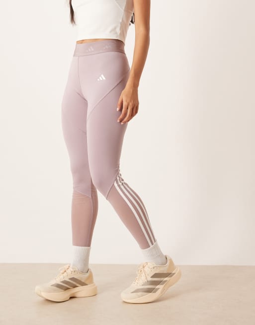 adidas Training Hyperglam full length leggings in purple ASOS