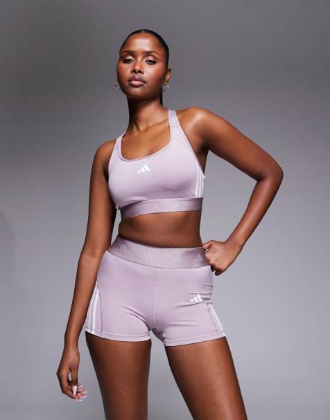 adidas Training – Hyperglam – Knappe Shorts in Lila, 3 Zoll Schrittlänge - view 1