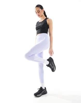 adidas Training - Hyperglam - Lang geschnittene Leggings in Flieder-Lila