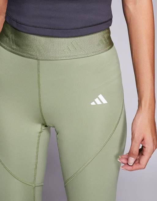 adidas - Training - Hyperglam - Lange legging in kaki, 5 van 5