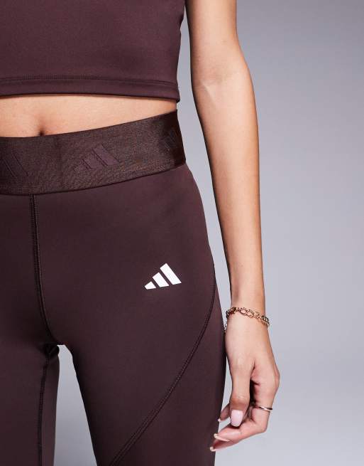 adidas Training – Hyperglam – Leggings in Braun, 4 von 5