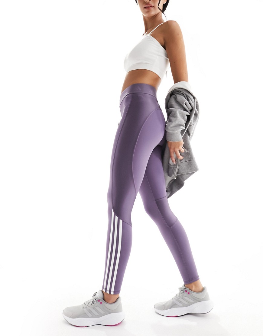 adidas Training Hyperglam leggings in violet-Purple