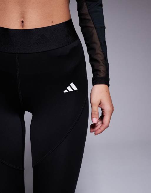 adidas - Training Hyperglam - Leggings neri, 3 di 5