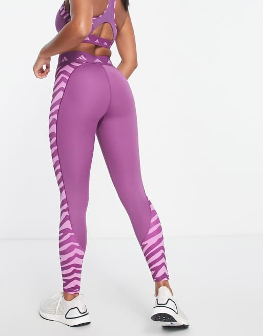 Women Hyperglam Techfit High-Waisted 7/8 Zebra Leggings