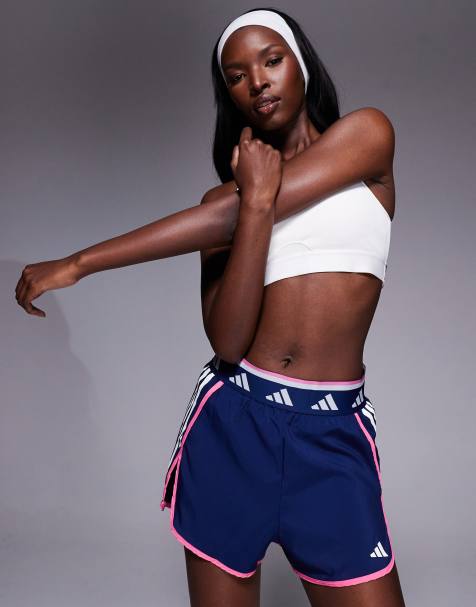 adidas - Training Hyperglam - Pantaloncini blu e rosa - view 1