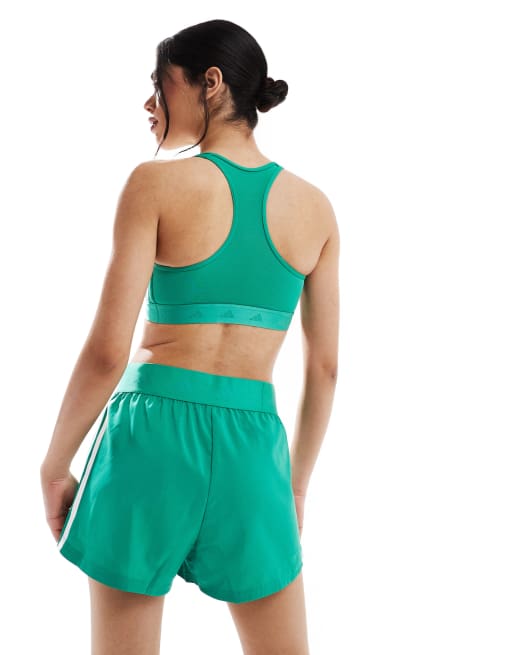 adidas - Training Hyperglam - Pantaloncini verdi, 4 di 5