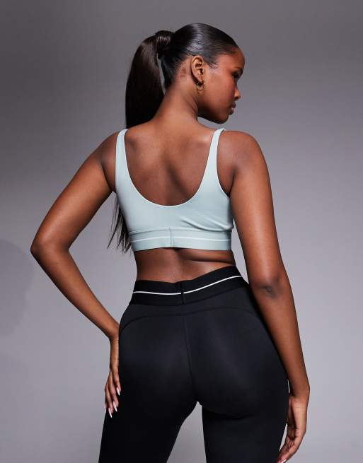adidas Training - Hyperglam - Reggiseno sportivo a sostegno leggero verde, 2 di 4