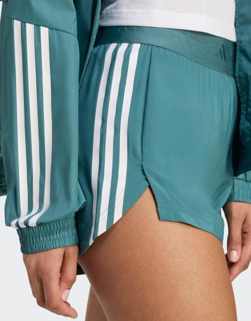 adidas Training – Hyperglam – Shorts aus Webstoff in Türkis, 3 von 4