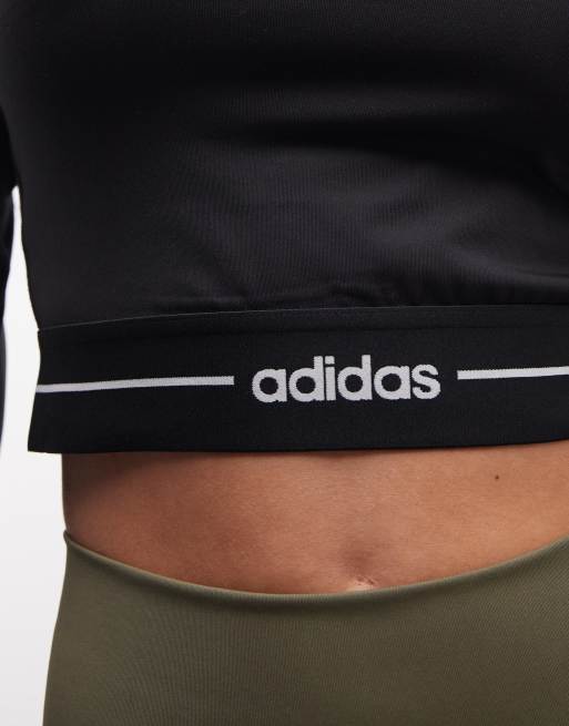 adidas Training – Hyperglam – Svart topp med långa ärmar, 3 av 4