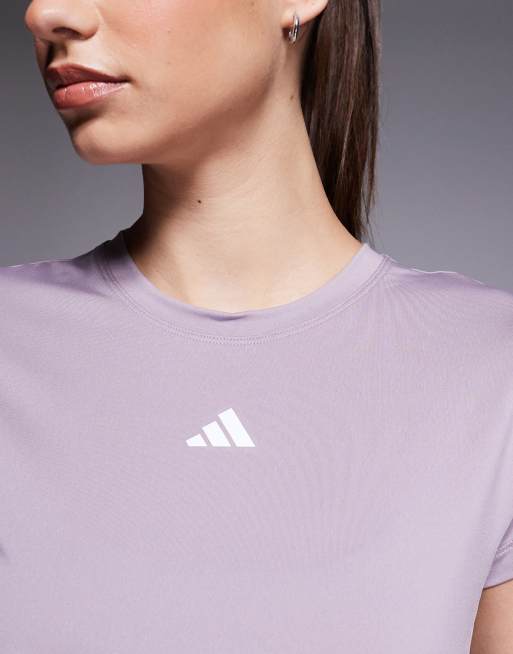 adidas - Training - Hyperglam - T-shirt in paars, 3 van 4
