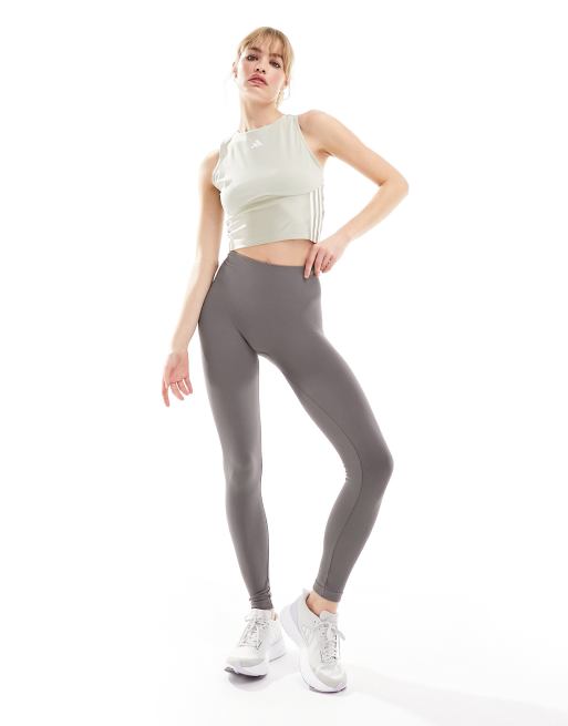 adidas Hyperglam Shine Full-Length Leggings - Beige