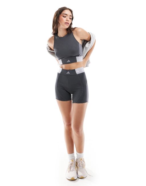 adidas Training hyperglam tank top in grey | ASOS