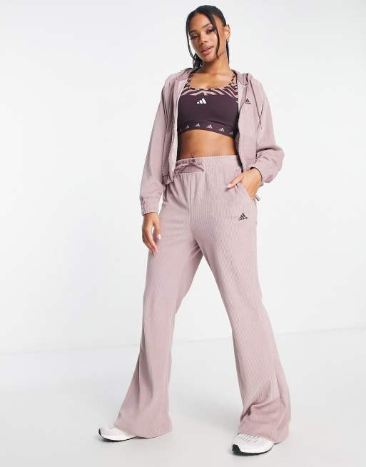 Even&Odd active FLARED LEGGINGS - Tracksuit bottoms - mauve