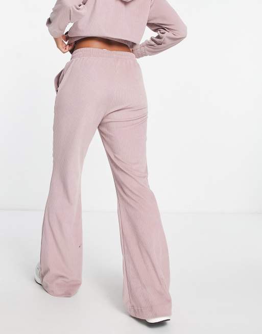 adidas Training Hyperglam flared sweatpants in pink | ASOS