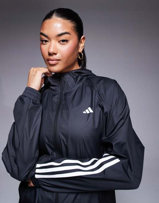 adidas Training Hyperglam windbreaker in black | ASOS