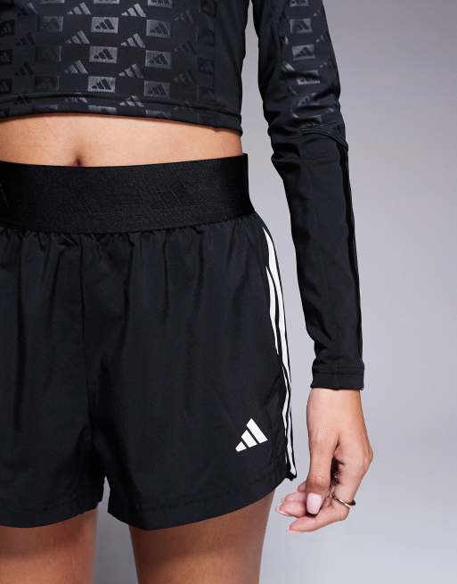 adidas Training Hyperglam woven shorts in black | ASOS