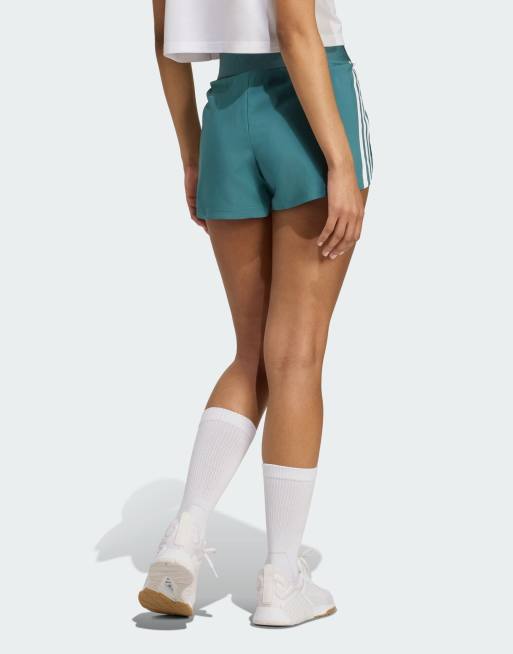 adidas Training Hyperglam woven shorts in turquiose, 4 of 4